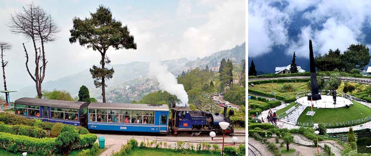 Batasia Loop and War Memorial in Toy-Train