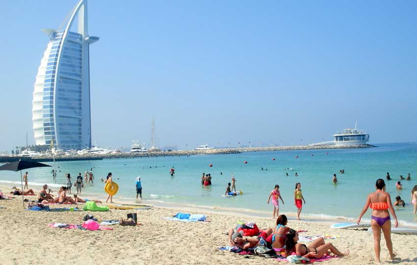 beaches dubai