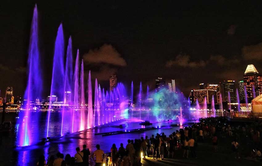 Light Show at Marina Bay