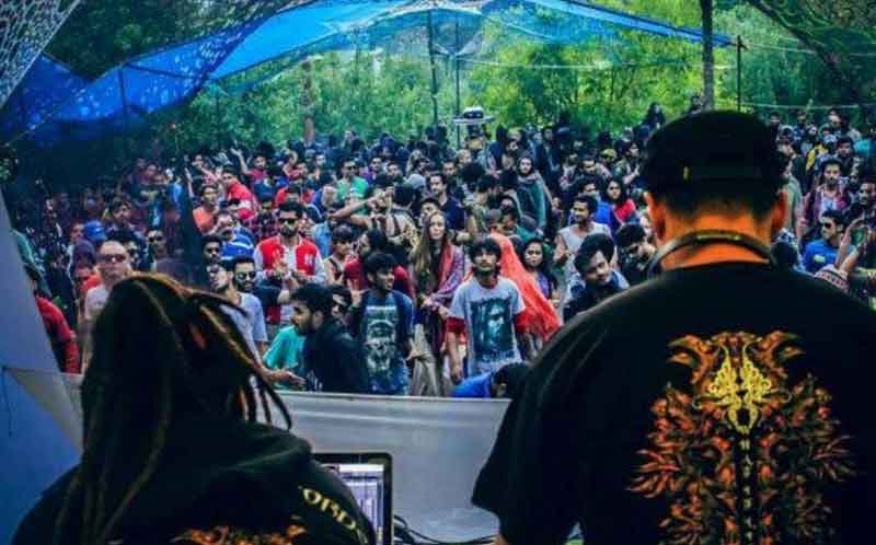 Psytrance festival in Kasol