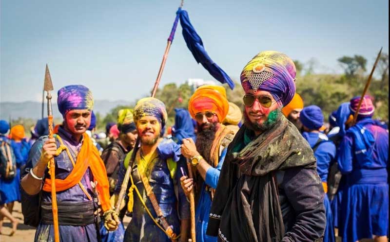 Places to Celebrate Holi In India "Anandpur Sahib, Punjab holi"