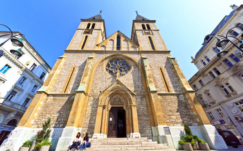 Sacred Heart Cathedral In Sarajevo