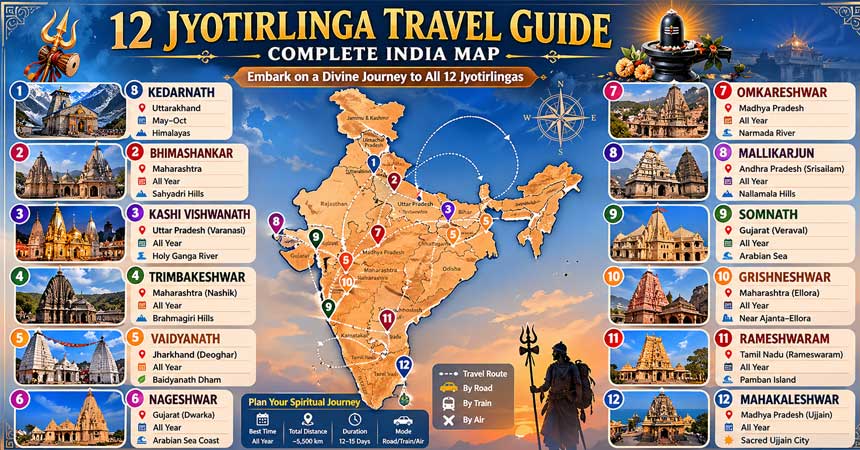 12 Jyotirlinga travel guide