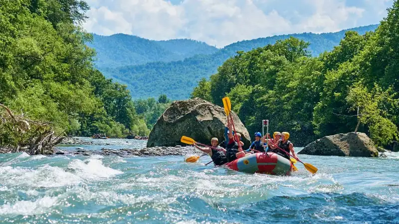 Whitewater river rafting