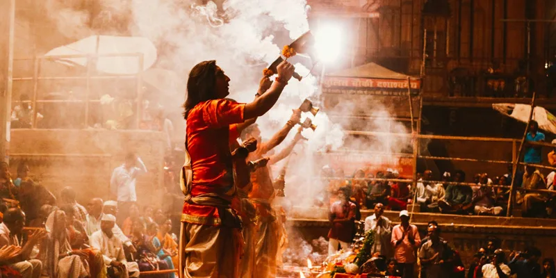 Holy Varanasi Ganga River Arti
