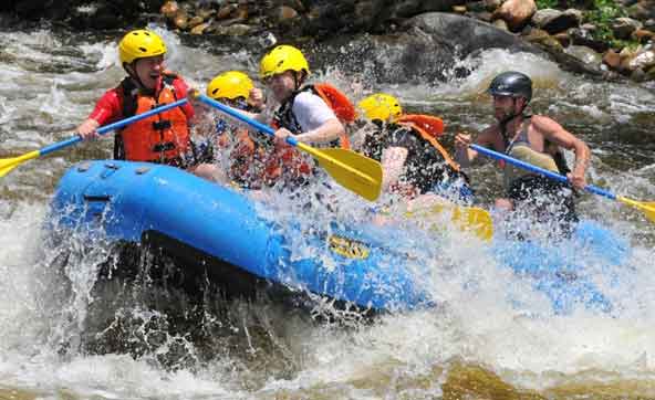 rapid rafting at Shivpuri