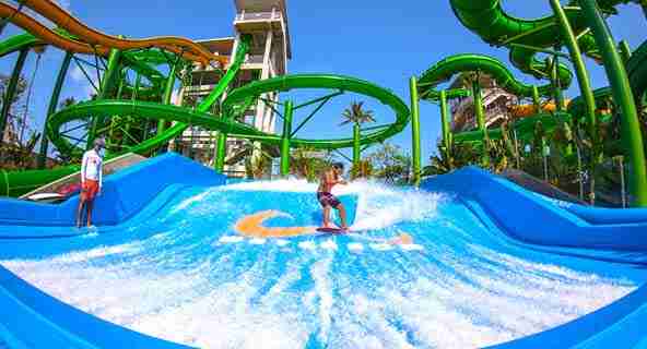 Get some adrenaline rush at Waterbom Bali