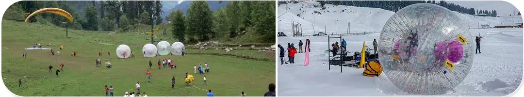 Zorbing in Manali